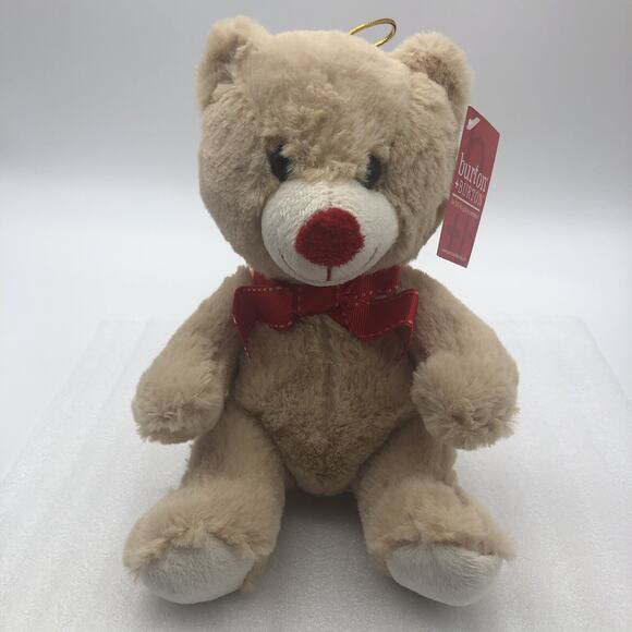 Burton + Burton Beige Teddy Bear 7”Plush/can Be Hanging Ornaments Toy New w/tag - Picture 1 of 12
